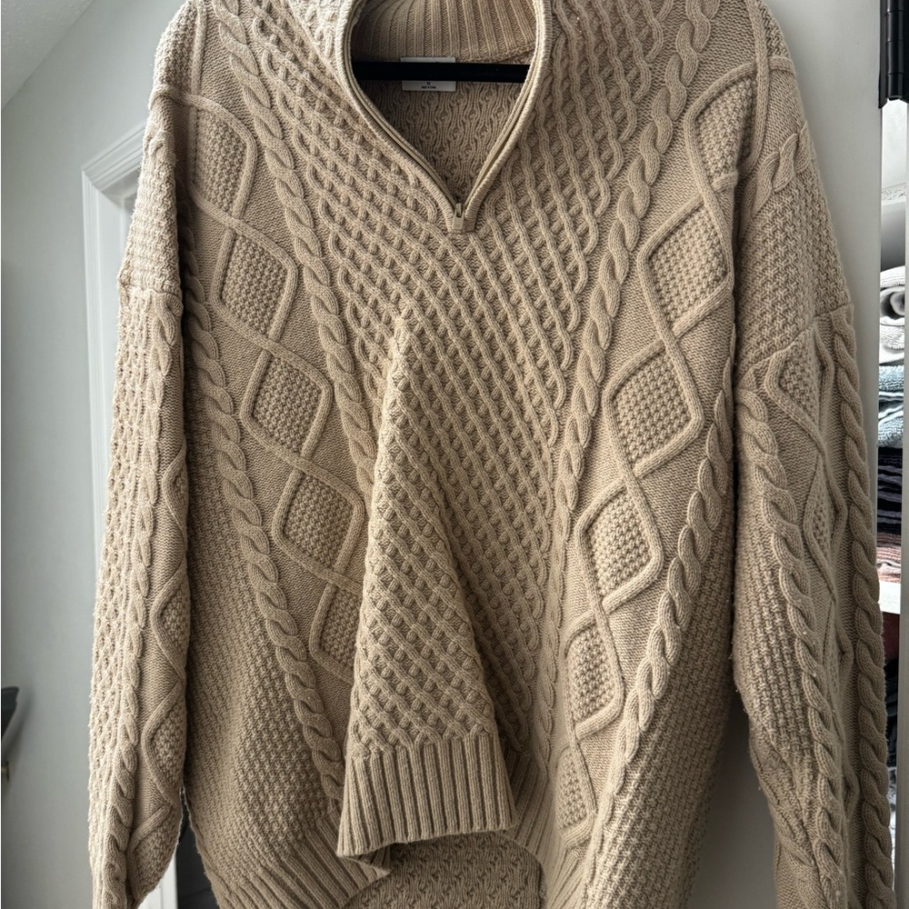 Sunday Best Tan Knit sweater